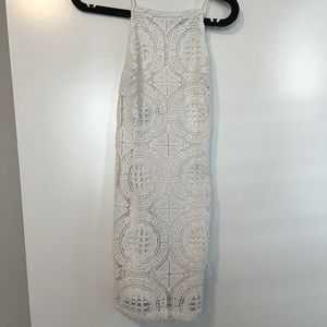 White Lace Mini Dress